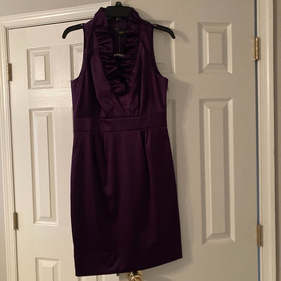 Deep Plum satin dress - Picture 1 of 4